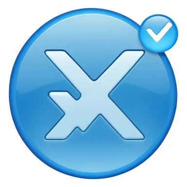 Centang biru bulat sticker