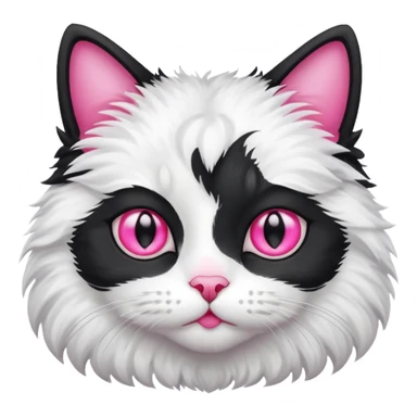 Gato blanco y negro sticker