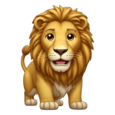 Lion écoute jul sticker