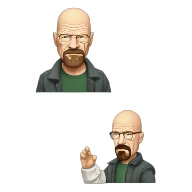 Walter White arguing with Jessy pinkman sticker