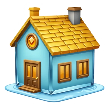 house made of cyrstal sticker