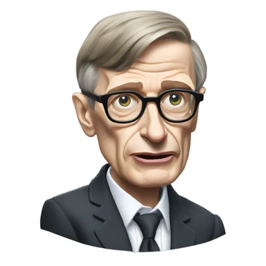 Steven hawking as a gangster  sticker