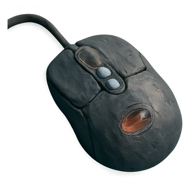 claymation style gaming mouse sticker