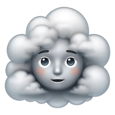 smoke coming out a face sticker