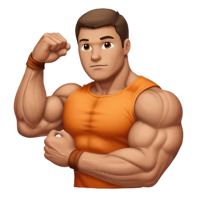 big muscular man arm sticker