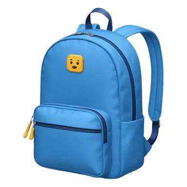 blue small backpack sticker