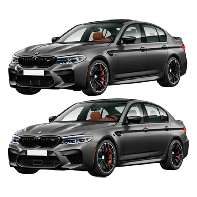 BMW M5 f90 competition all angles in front sticker