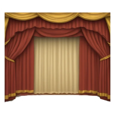 Theater curtain sticker