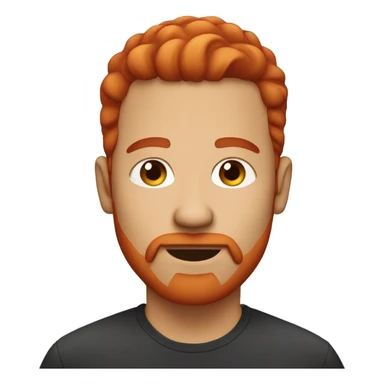 Goatee red head sticker