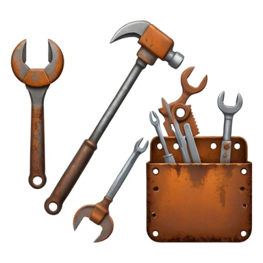 rusty tools sticker