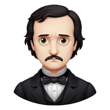 edgar allen poe sticker