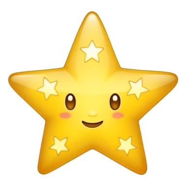 yellow stars twinkling sticker