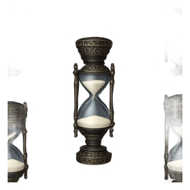 vintage ghotic black  hourglass sticker