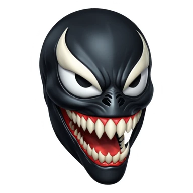 Venom mask only sticker