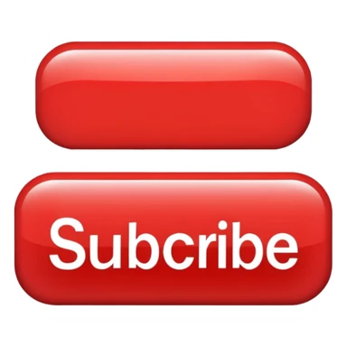 A red subscribe botton like YouTube sticker