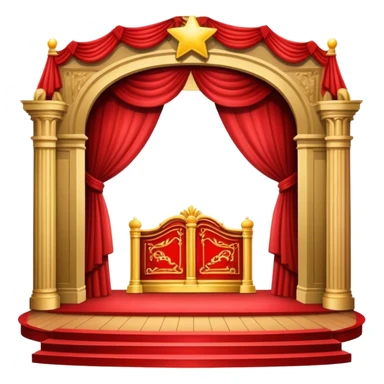 broadway style stage  sticker