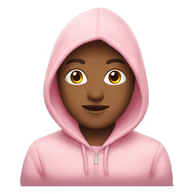 Light pink hoodie sticker