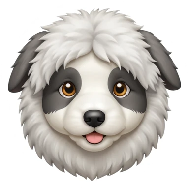Old English sheep dog puppy sticker