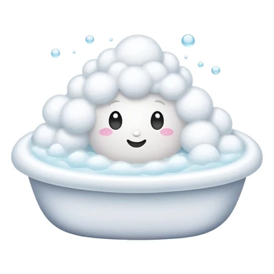 bath foam sticker