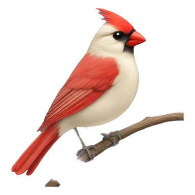 CARDENAL TUNICA ROJA PIEL BLANCA sticker