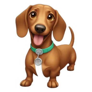 "Joyful Dachshund in a Pill" sticker