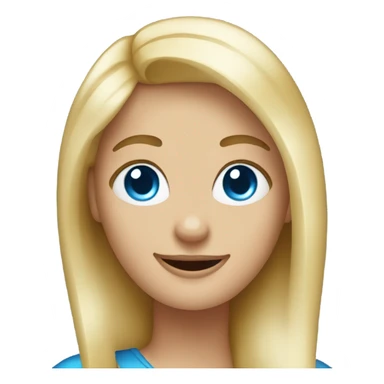 Blonde woman blue eyes Thumbs up sticker