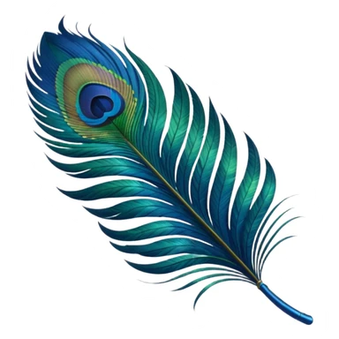 Peacock Feather leaf sticker