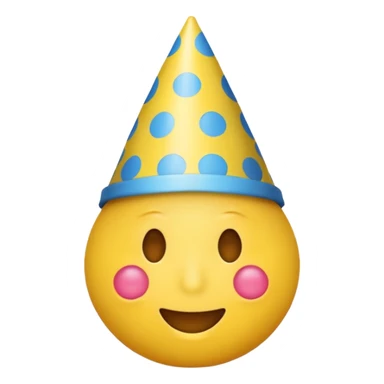 an emoji with no face with a hat on sticker