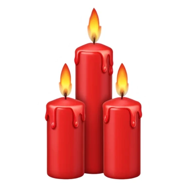 RED CANDLES sticker