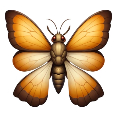 Savathûn from Destiny 2 as an apple-style emoji, emphasizing her queenly presence, glowing eyes, and moth-inspired design, simplified for emoji format sticker