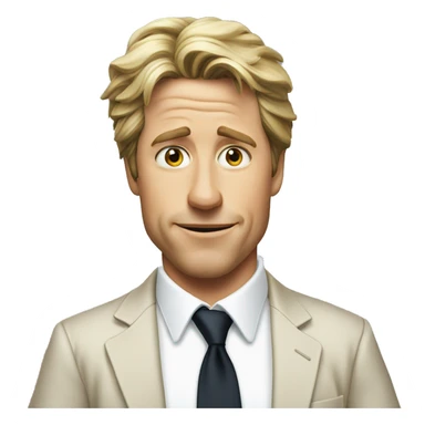 Hugh Grant blond sticker