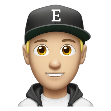 Eminem with the slim shady look sticker