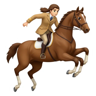 Horse jumping sticker