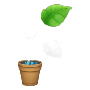 watering a plant sticker