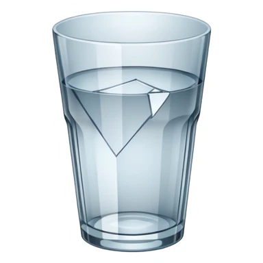 broken empty glass sticker