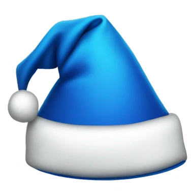 Blue Santa hat sticker