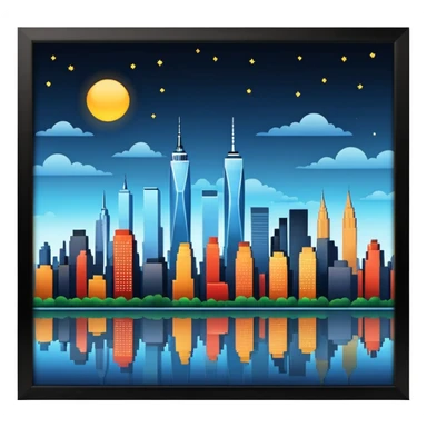 Skyline de Nueva York sticker