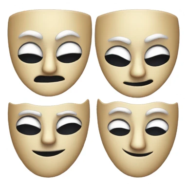 theatre masks sticker