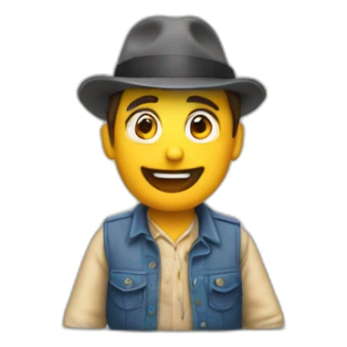 Vendedor de cupones de la once sticker