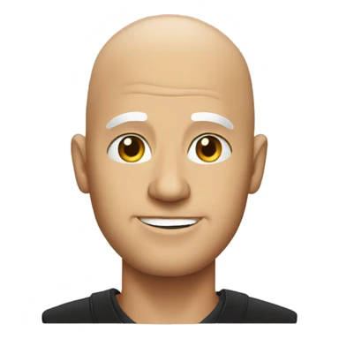 Bald Donald trump sticker