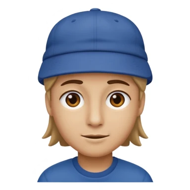 Con un gorro para atras sticker