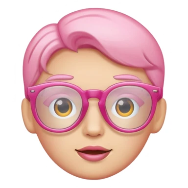  a barbie pink glasses sticker