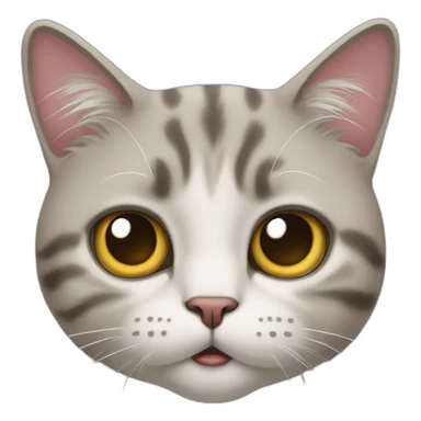 cat with expression of incomprehension  sticker