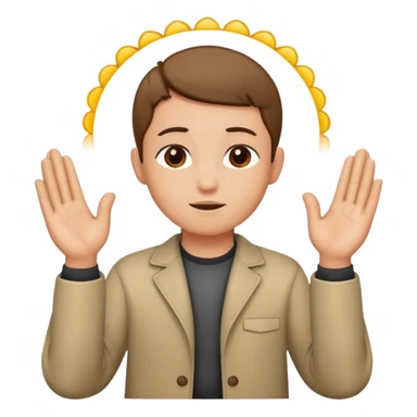 Create an emoji that reflects prayer (Islam) sticker