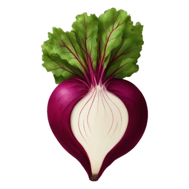 Beetroot, cut through sticker