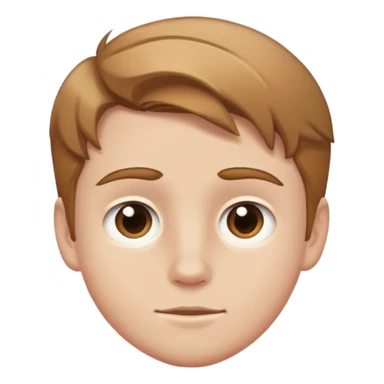 White king boy with light brown hair sticker