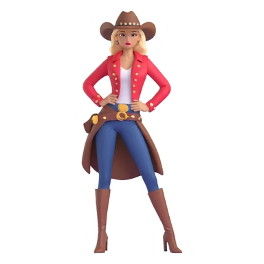 Sophisticated Western female supermodel with high fashion look, striking pose, couture clothing sticker