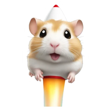 Hamster on Lance rocket sticker