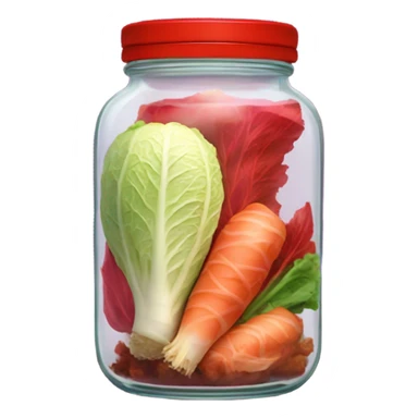 kimchi in a jar sticker