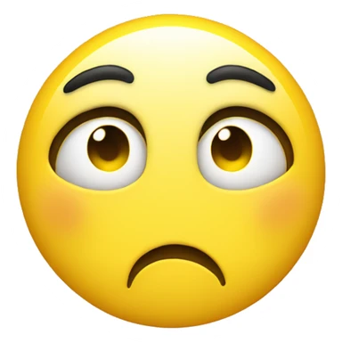 blank stare with tongue out yellow circle emoji sticker